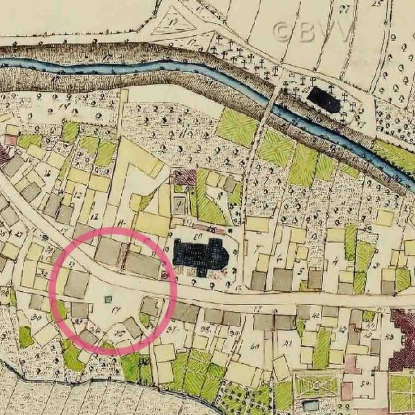 Detail from the original survey of 1843