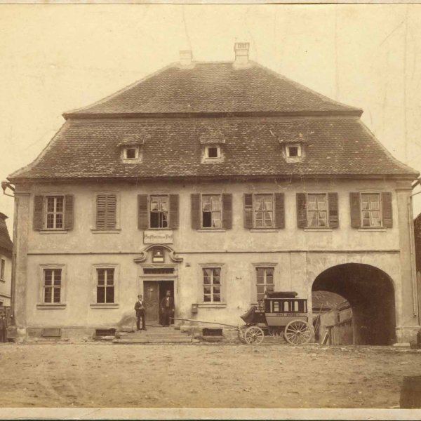 Historical view of the posting inn (undated)