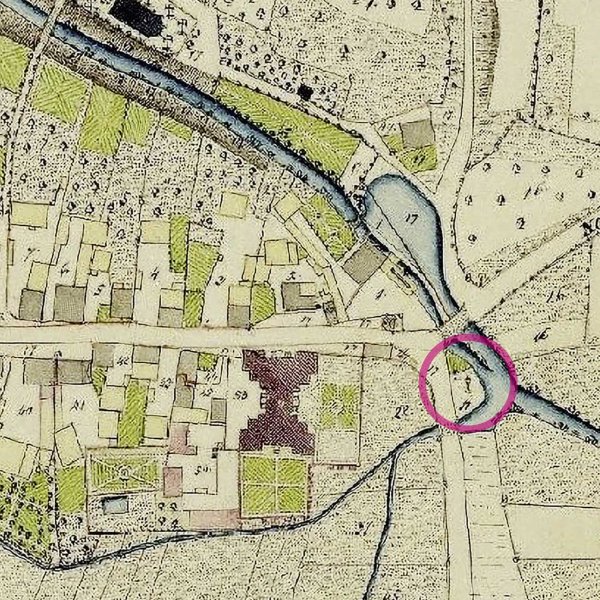 Detail from the original survey of 1843